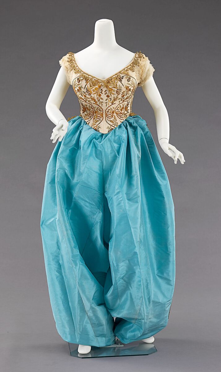 Fancy dress costume, House of Worth (French, 1858–1956), silk, metal, French 