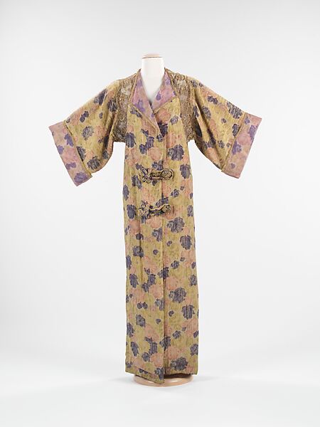 Evening coat, Paul Poiret (French, Paris 1879–1944 Paris), silk, metal, French