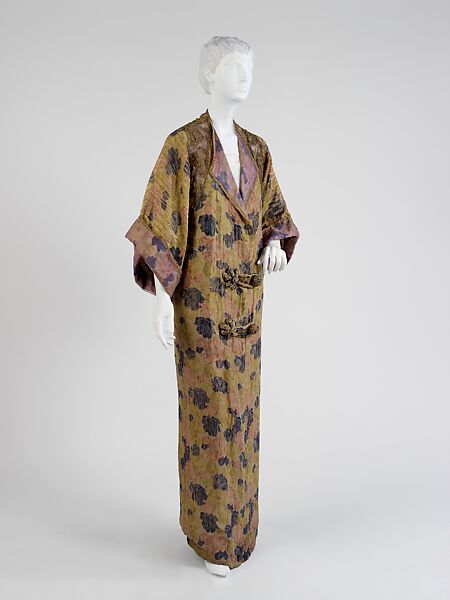 Evening coat, Paul Poiret (French, Paris 1879–1944 Paris), silk, metal, French