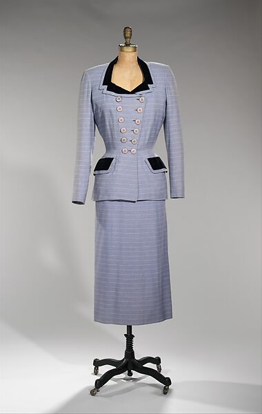 Ensemble, Madeleine Vramant (French), teca estron, rayon, wool, silk, French