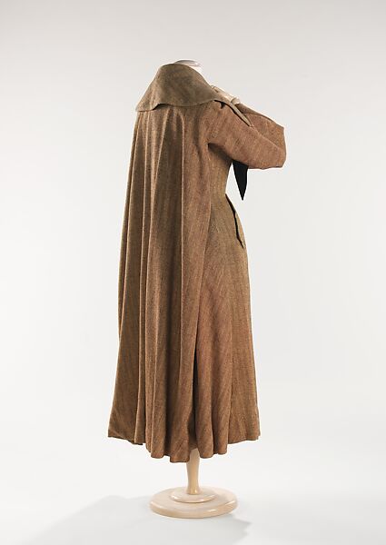 Coat, Elsa Schiaparelli (Italian, 1890–1973), wool, silk, cellulose acetate, plastic (polyvinyl acetate), French