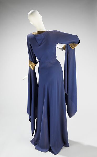 Evening dress, House of Lanvin (French, founded 1889), silk, metal, French