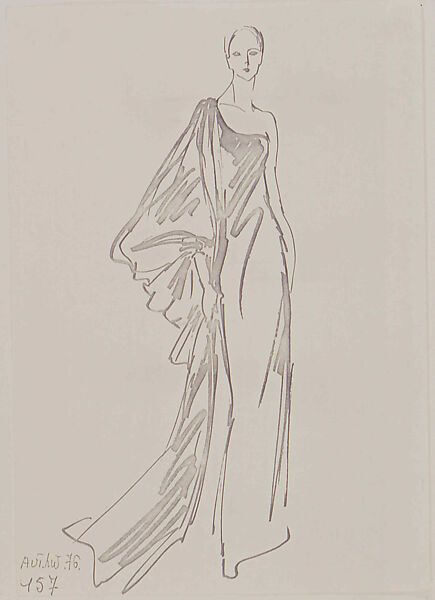 Evening dress, Madame Grès (Germaine Émilie Krebs) (French, Paris 1903–1993 Var region), silk, French