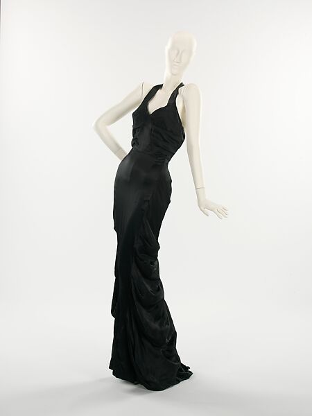 Evening dress, Elsa Schiaparelli (Italian, 1890–1973), silk, French 