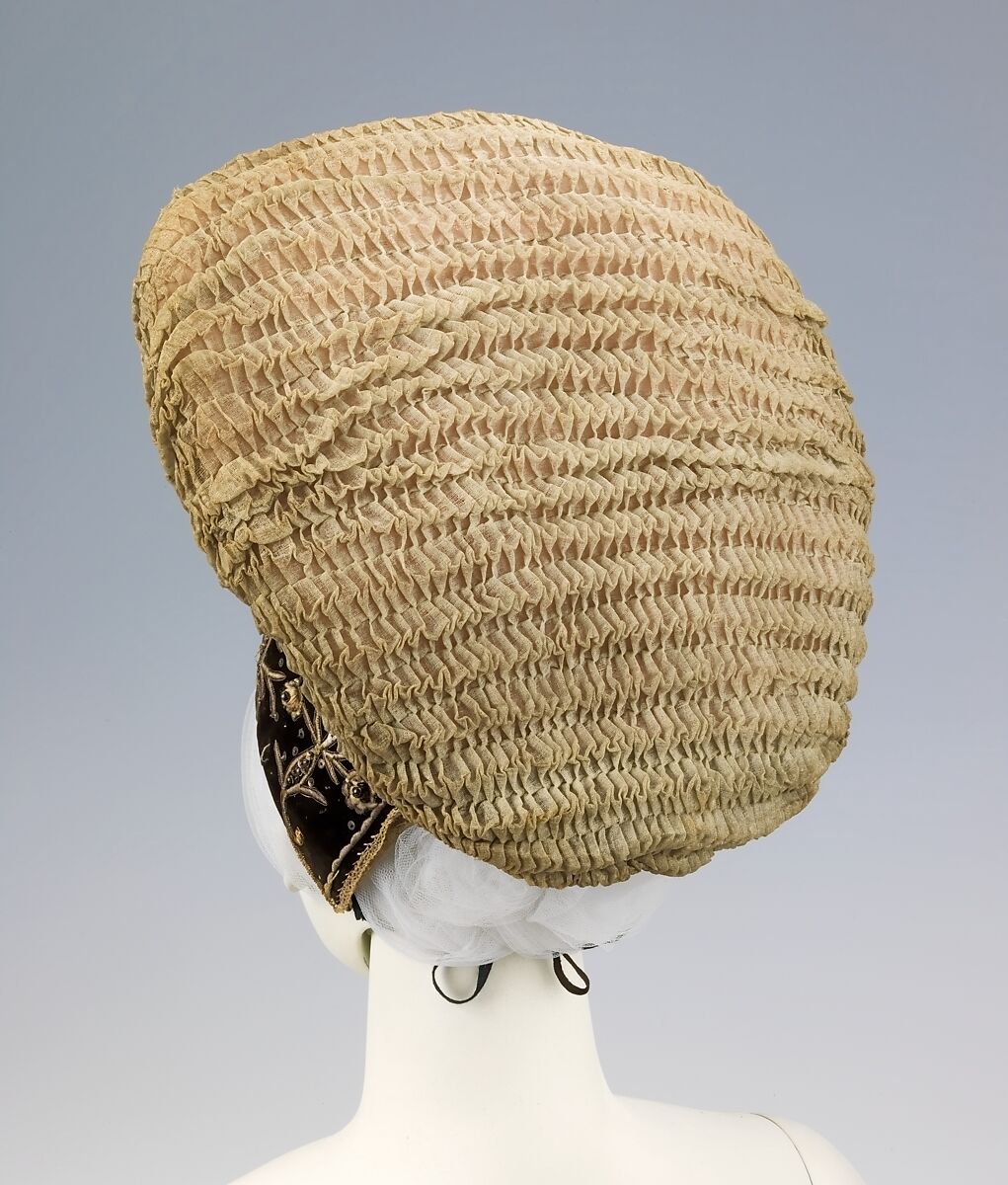 Headdress, cotton, metal, Austrian