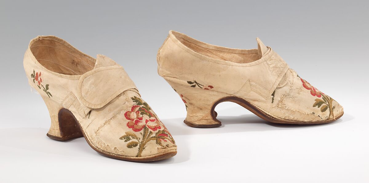 Shoes, Thomas Ridout (British), silk, British 