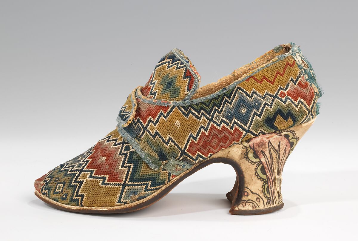 Shoes, wool, linen, silk, British