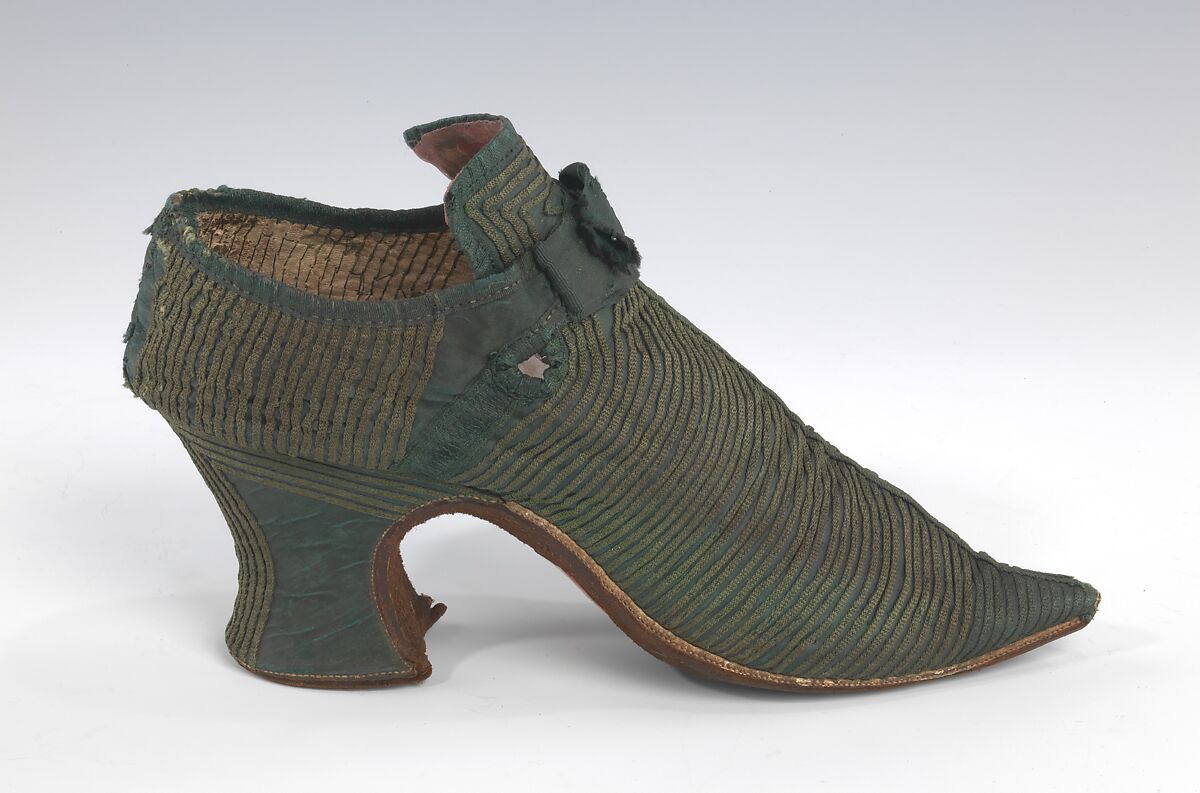 Shoes, silk, British