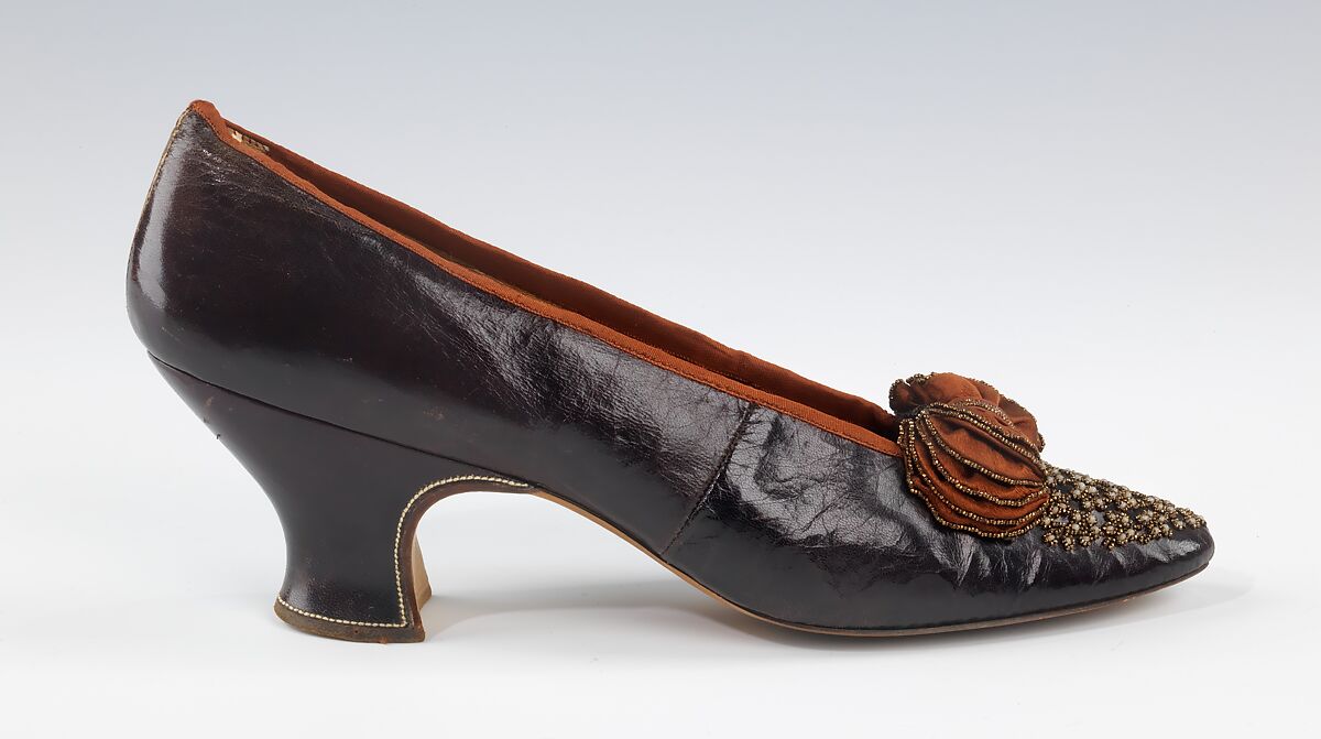 Evening slippers, Hook, Knowles &amp; Co. (British), leather, silk, British