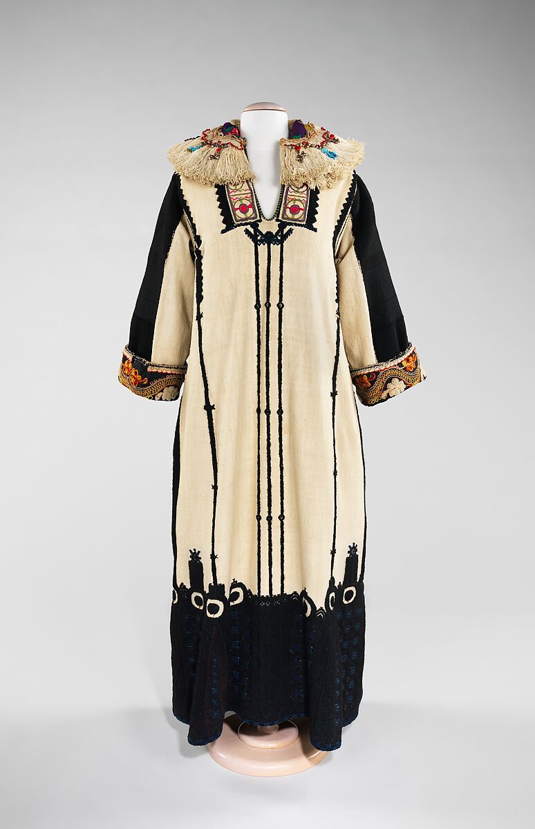 Dress, cotton, wool, Serbian 