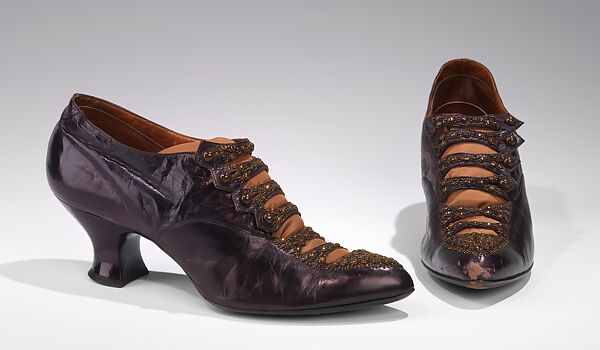Evening shoes, A.E. Little &amp; Co. (American, Lynn, Massachusetts 1898–1934), leather, American 