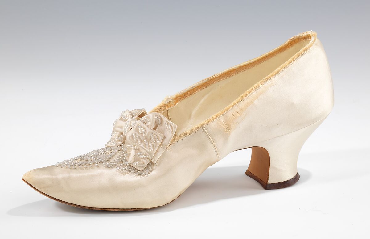 Evening slippers, Francis O'Neill (American), silk, American