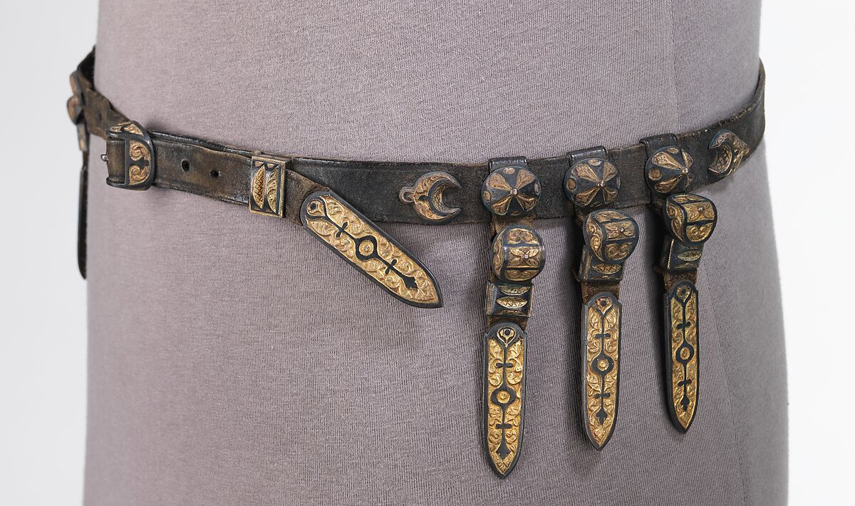 Belt, Leather, metal