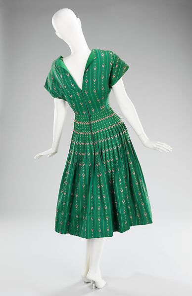 Dress, Carolyn Schnurer (American, born New York, 1908–1998 Palm Beach, Florida), cotton, American