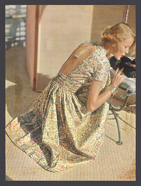 Dress, Carolyn Schnurer (American, born New York, 1908–1998 Palm Beach, Florida), silk, American