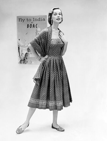 Sundress, Carolyn Schnurer (American, born New York, 1908–1998 Palm Beach, Florida), cotton, American