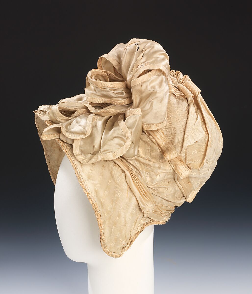 Bonnet, silk, American 