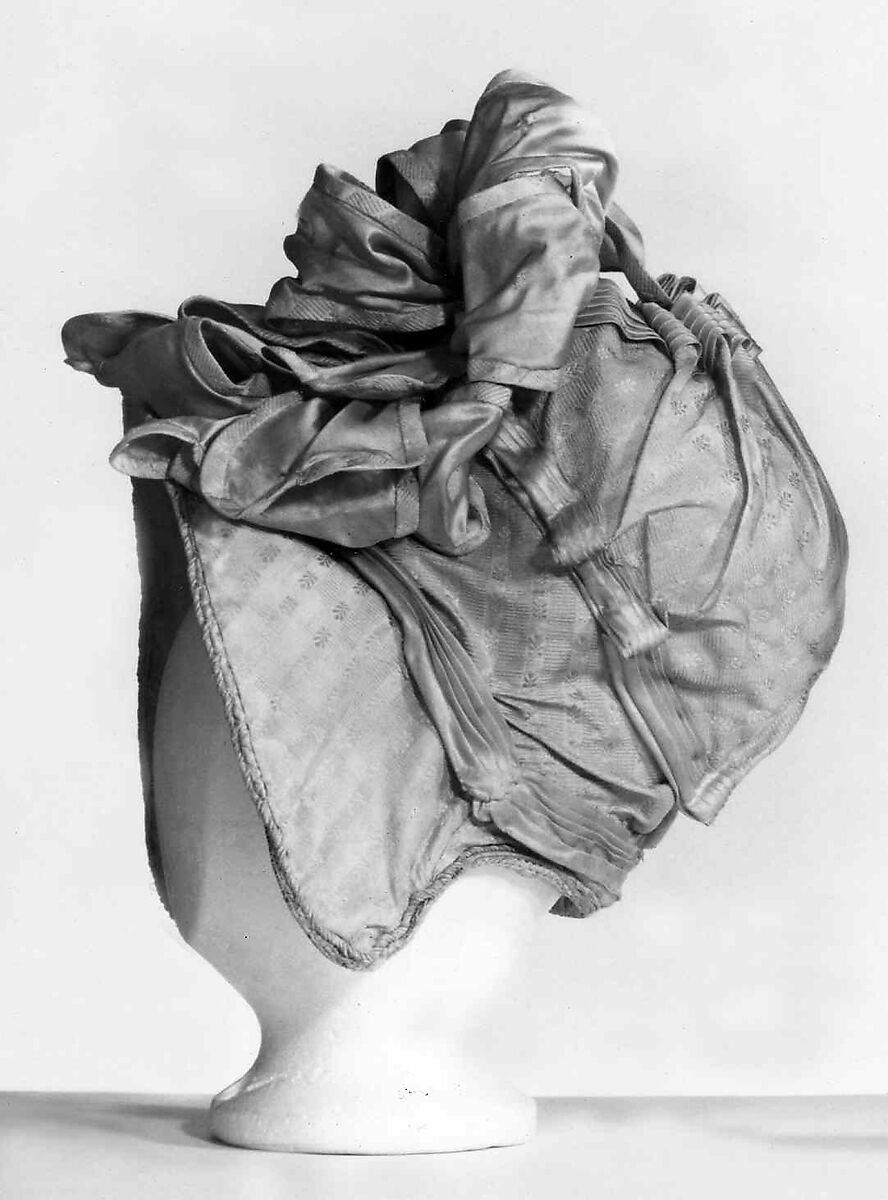 Bonnet, silk, American