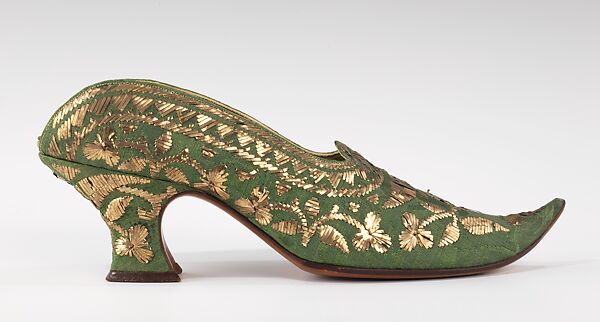 Mules, Pierre Yantorny (Italian, 1874–1936), silk, metal, French