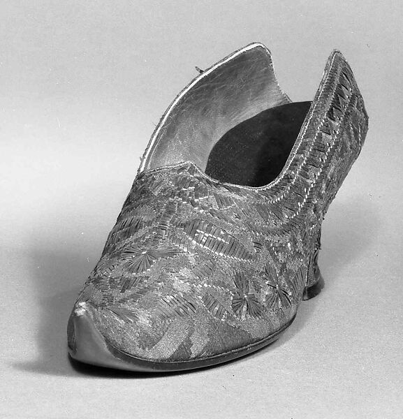 Mules, Pierre Yantorny (Italian, 1874–1936), silk, metal, French