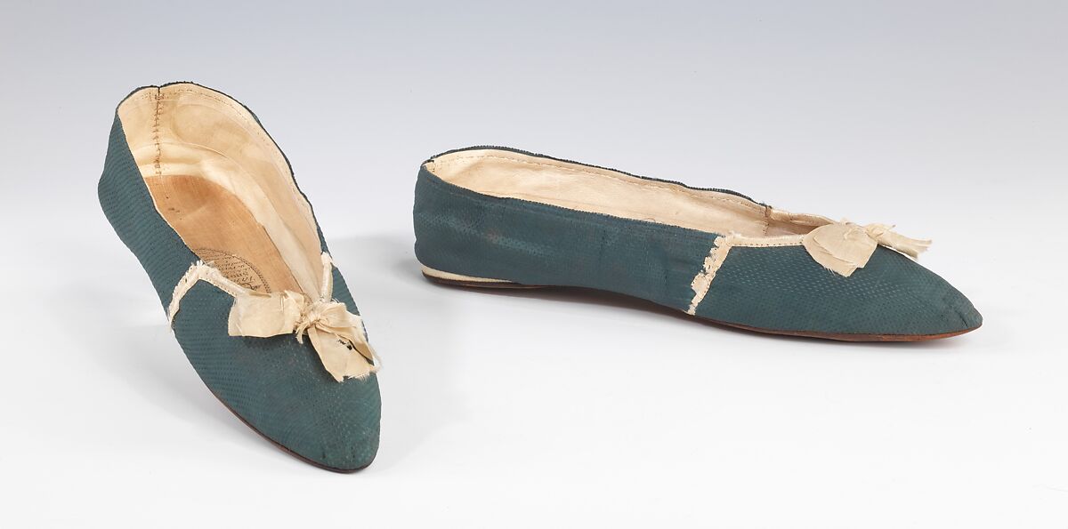 Evening slippers, Vandervell, silk, British 