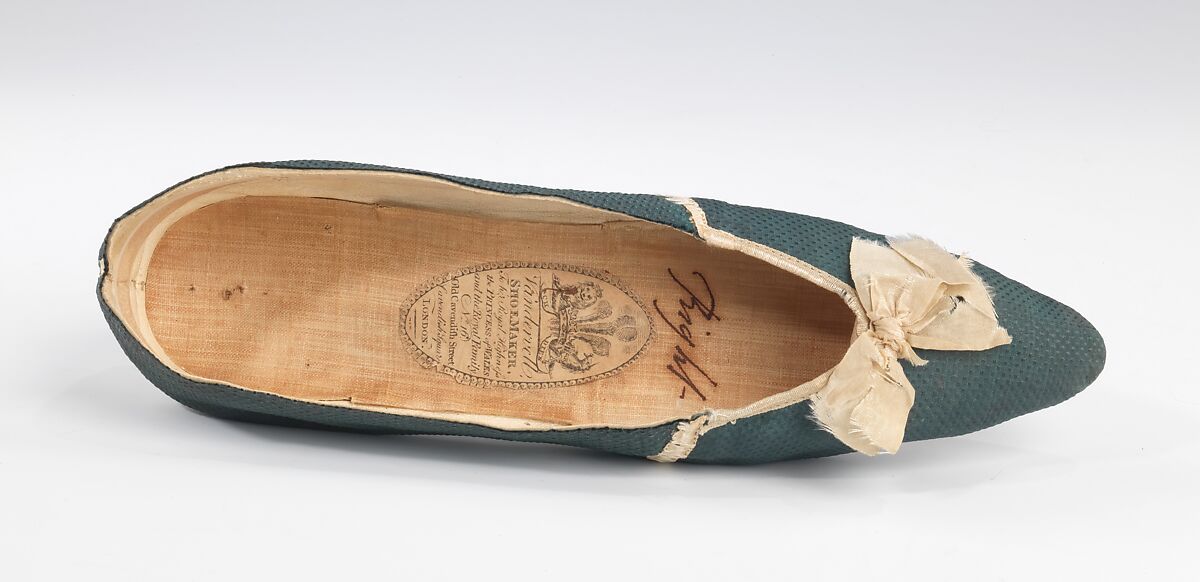 Evening slippers, Vandervell, silk, British