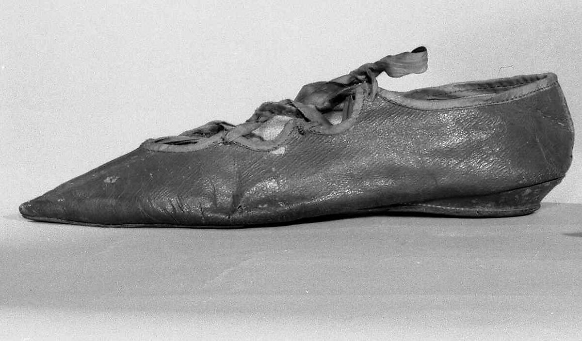 Shoes, leather, probably British