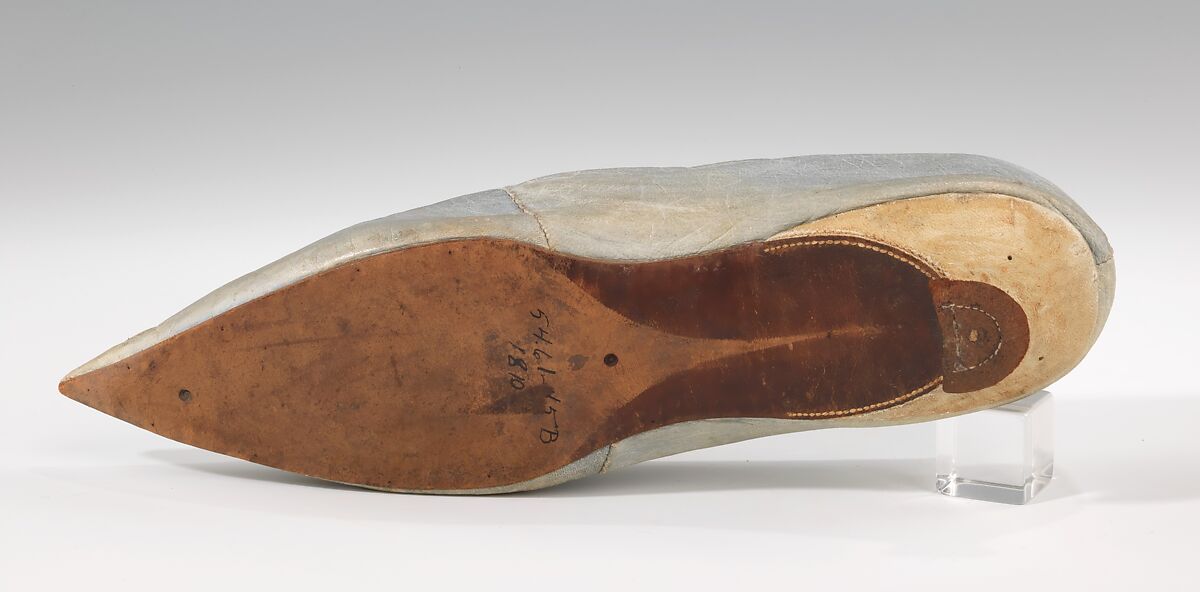 Slippers, leather, probably British