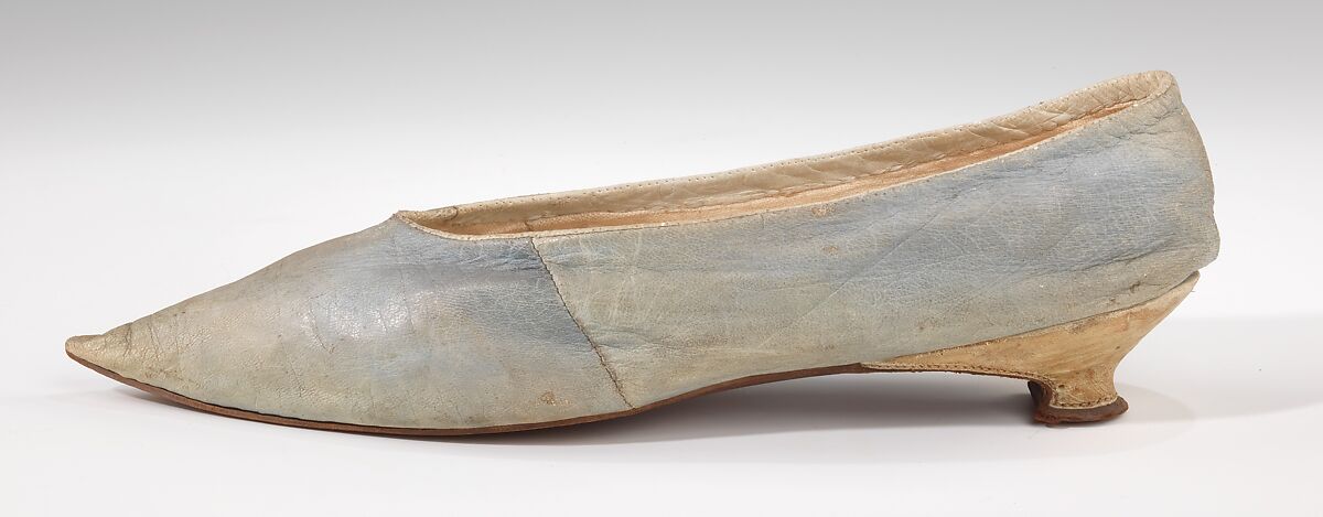 Slippers, leather, probably British