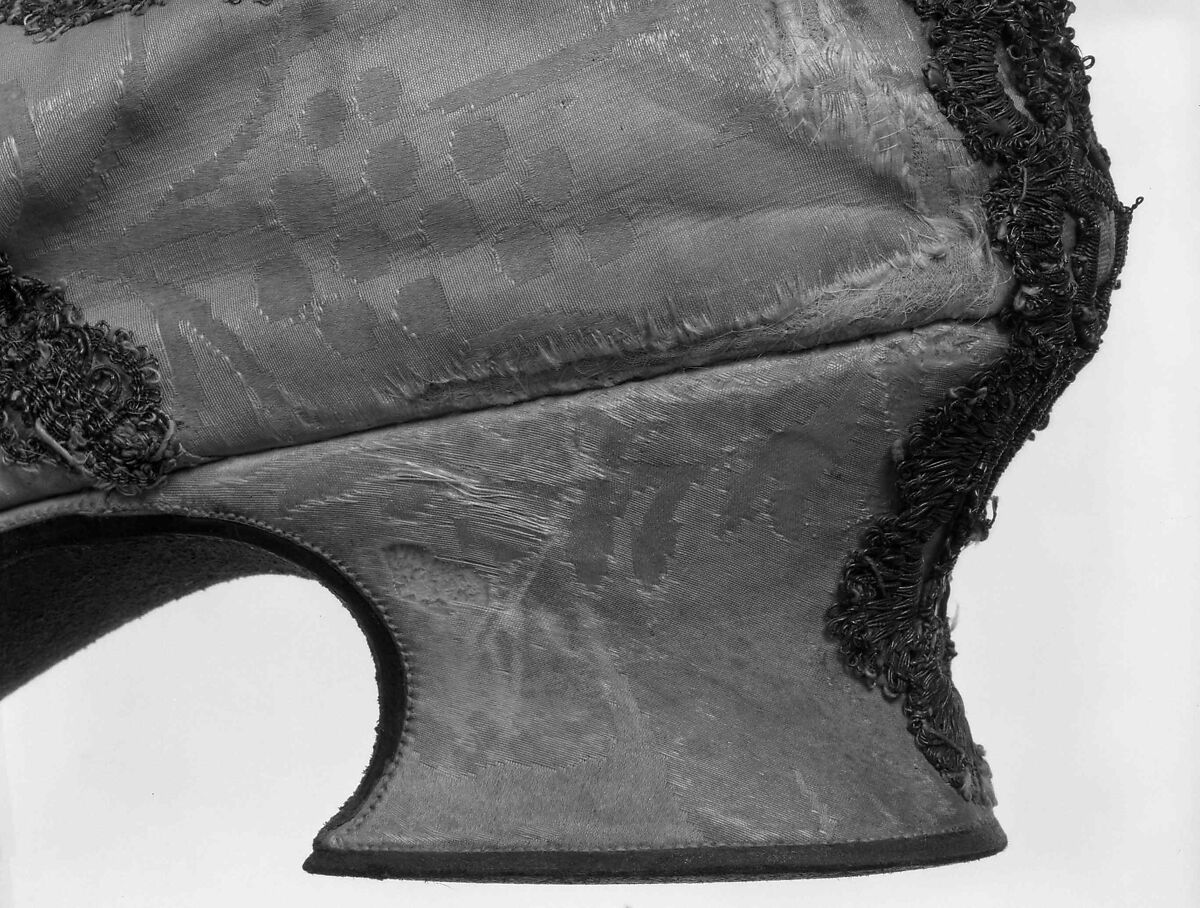 Shoes, silk, metal, probably British