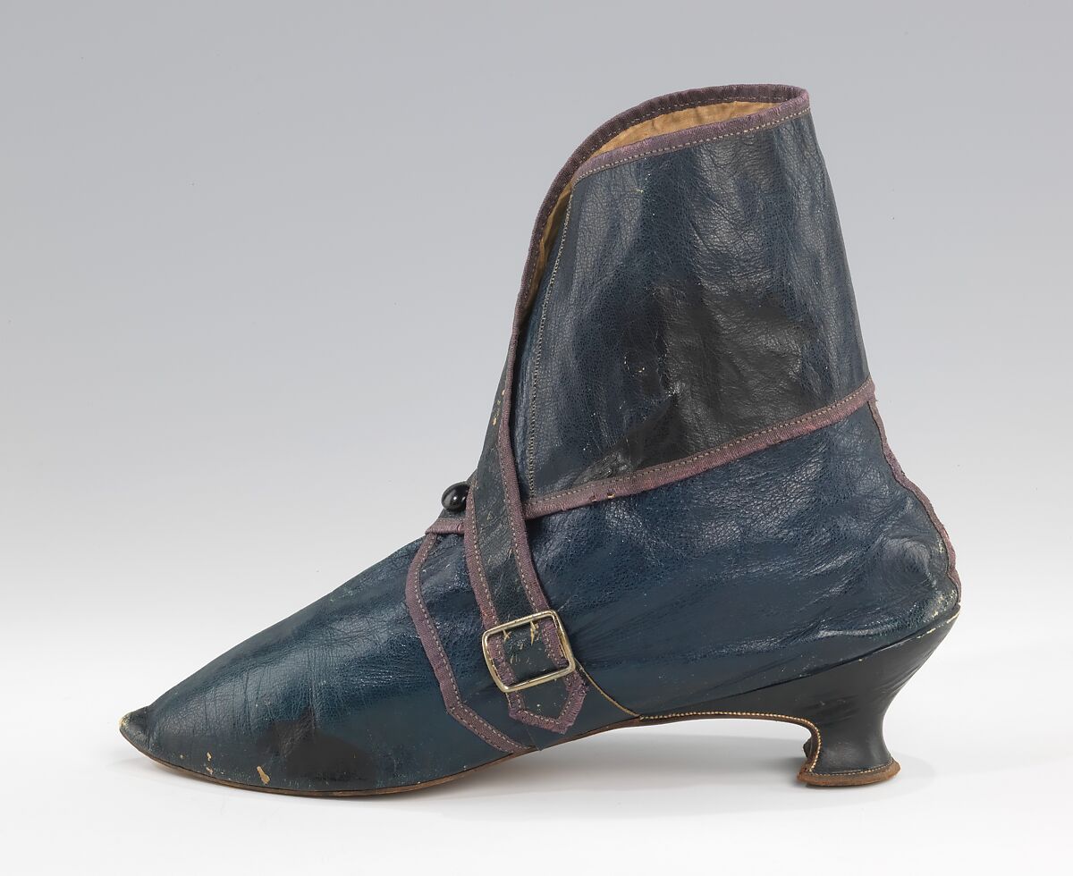 Boots, leather, European