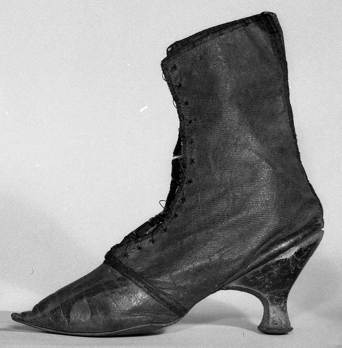 Boots, leather, European