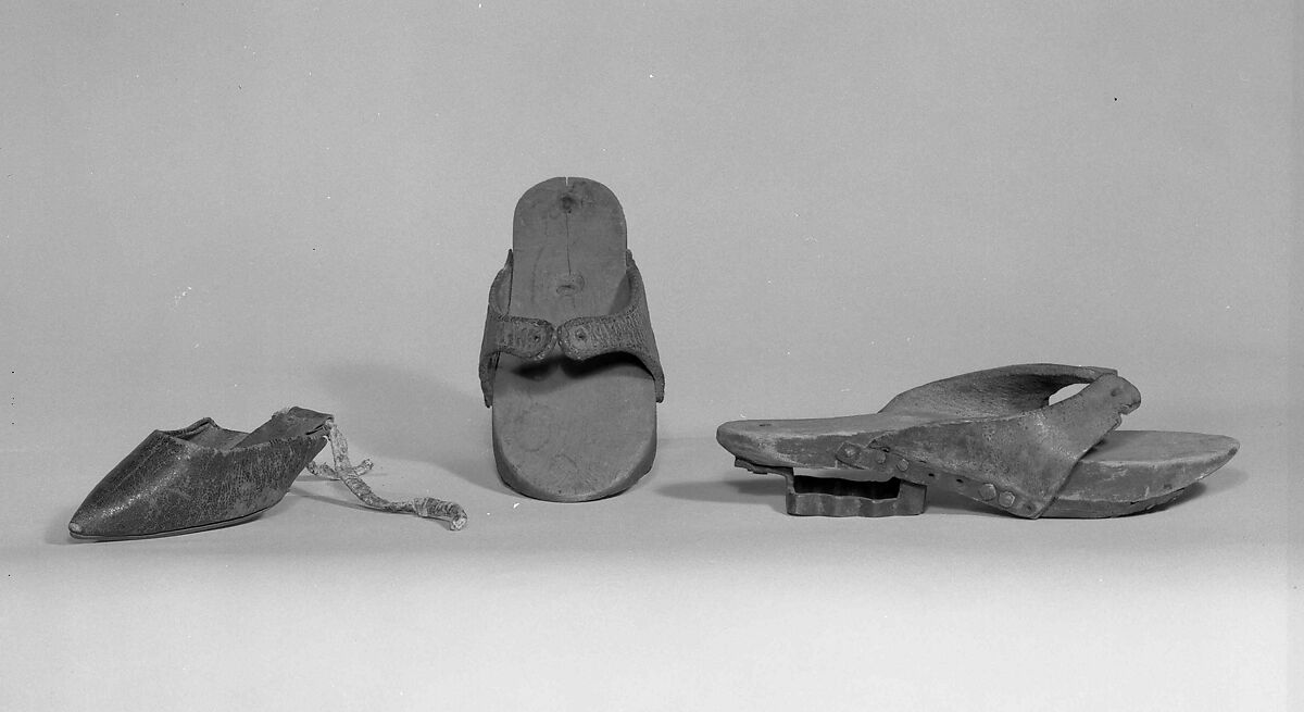 Overshoes, leather, European