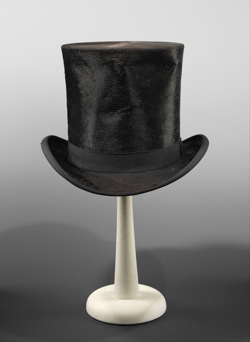 Top hat, Melton, silk, British 