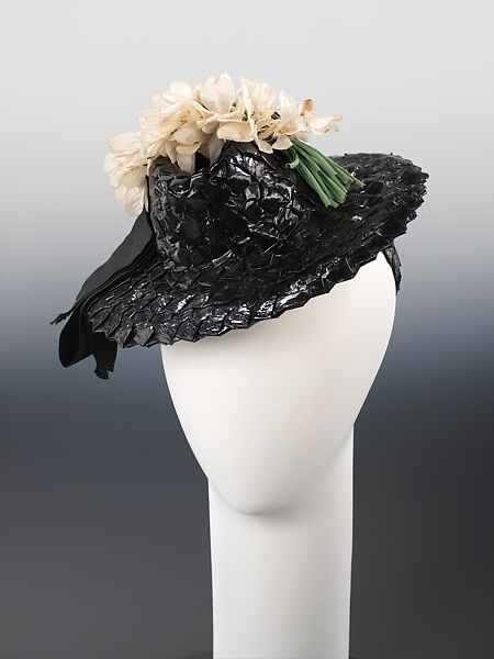 Hat, Selbine, paper, synthetic, silk, American 