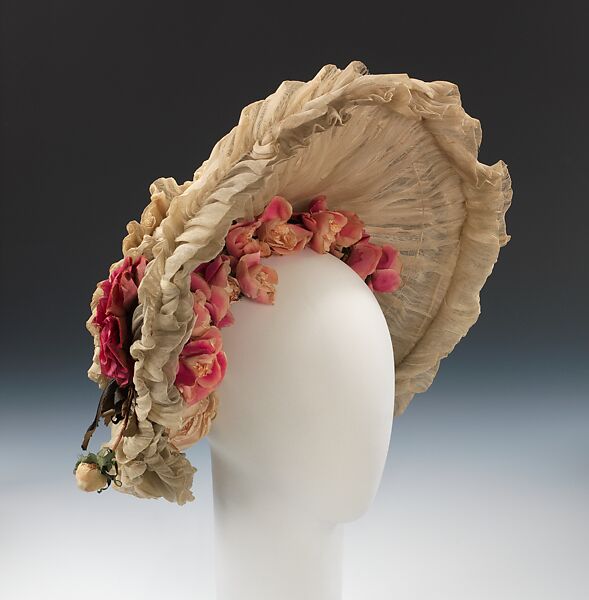 Hat, cotton, silk, American 