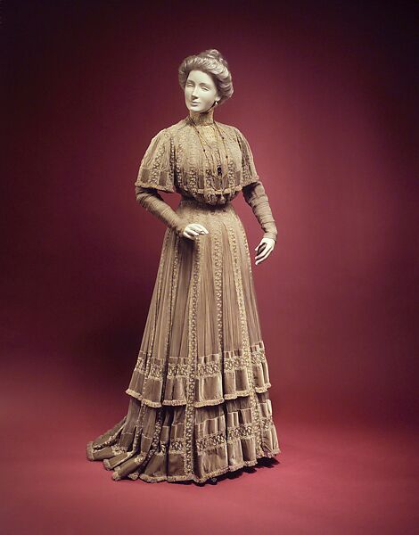 Afternoon dress, Jacques Doucet (French, Paris 1853–1929 Paris), silk, French 