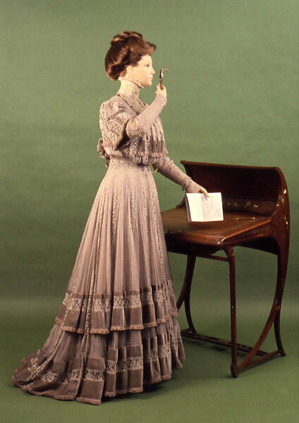 Afternoon dress, Jacques Doucet (French, Paris 1853–1929 Paris), silk, French