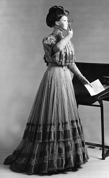 Afternoon dress, Jacques Doucet (French, Paris 1853–1929 Paris), silk, French