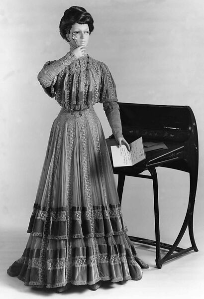 Afternoon dress, Jacques Doucet (French, Paris 1853–1929 Paris), silk, French