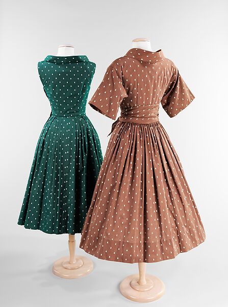 Dress, Carolyn Schnurer (American, born New York, 1908–1998 Palm Beach, Florida), cotton, American