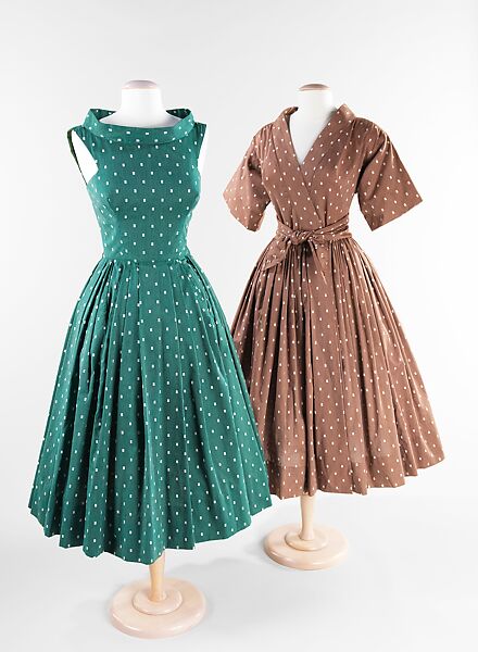 Dress, Carolyn Schnurer (American, born New York, 1908–1998 Palm Beach, Florida), cotton, American 
