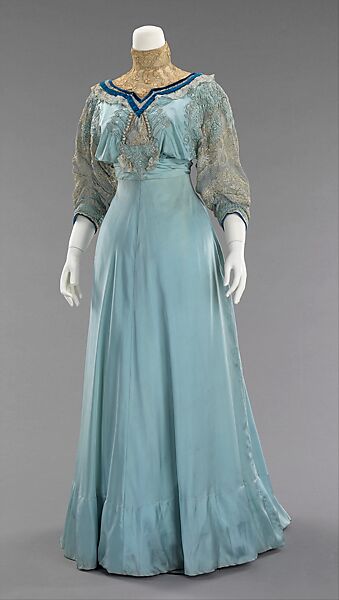 Afternoon dress, House of Paquin (French, 1891–1956), silk, French 