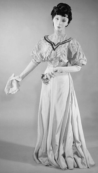 Afternoon dress, House of Paquin (French, 1891–1956), silk, French