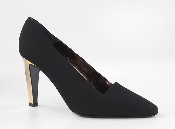 Evening pumps, Roger Vivier (French, 1913–1998), silk, plastic, French