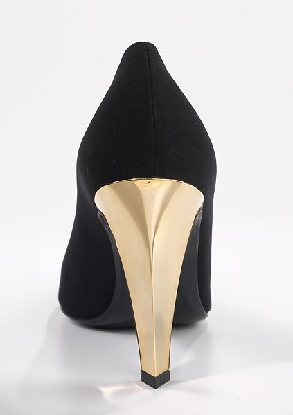 Evening pumps, Roger Vivier (French, 1913–1998), silk, plastic, French