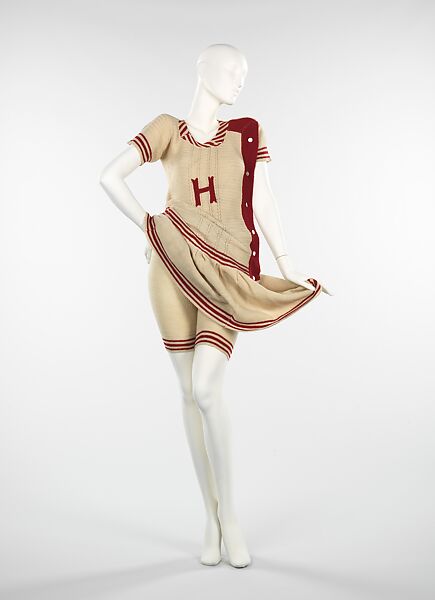 Bathing suit, wool, American