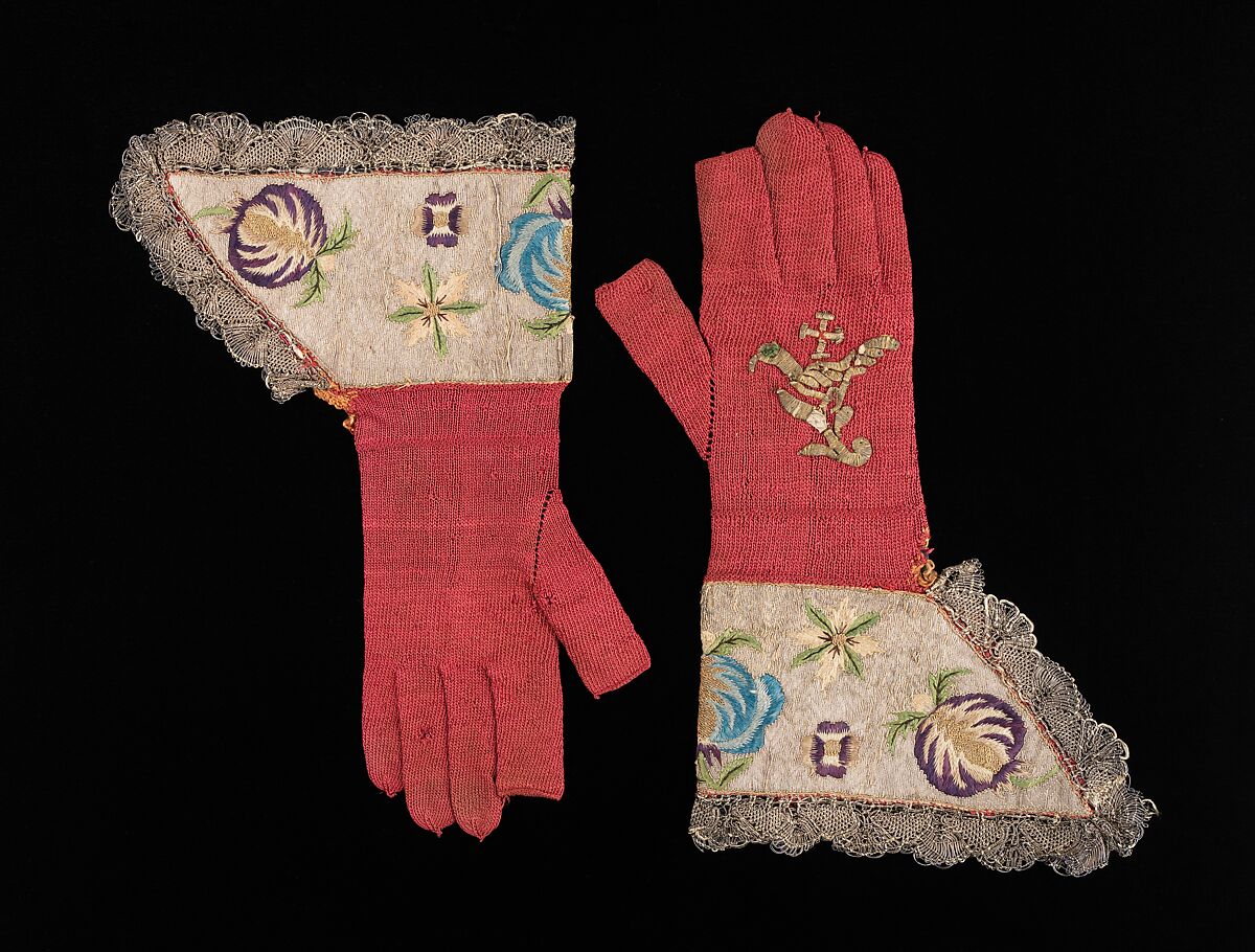 Bishop's Gloves, Silk, metal, Spanish 