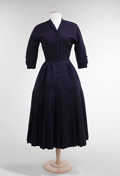 Dress, House of Dior (French, founded 1946), wool, French 