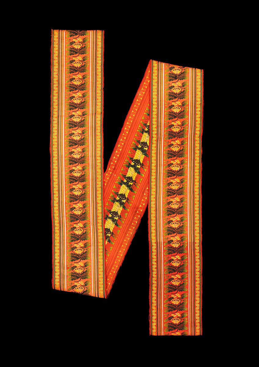Ribbon, silk, Czech 